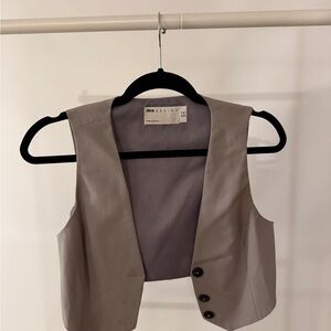 ASOS Gray Sleeveless Vest Top